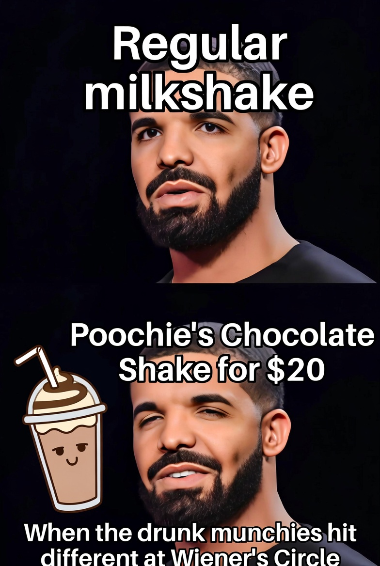 Regular milkshake? Pass. Poochie's $20 chocolate shake hits different.